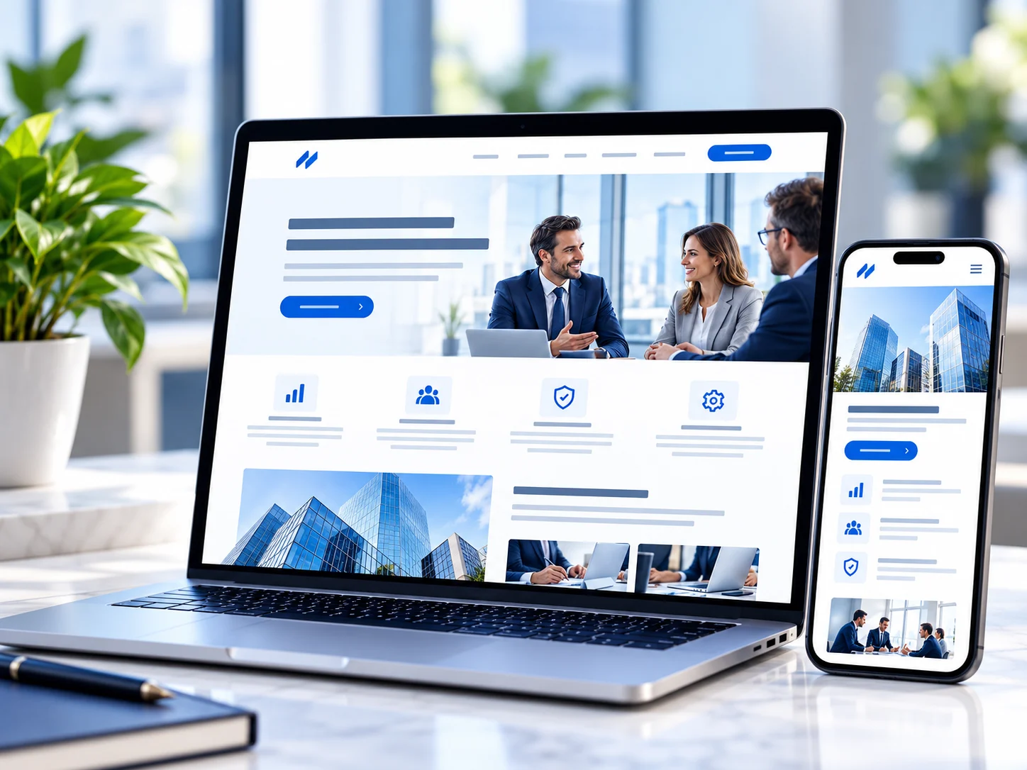 Web corporativa hecha con WordPress